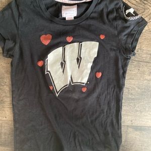 Wisconsin Badger PINK brand tee